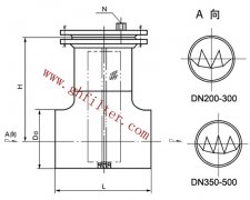 高效過濾器系列——DN200直通T型過濾器——國(guó)海濾器